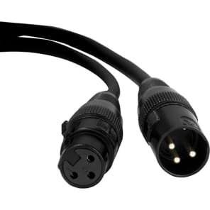 Accu-Cable DMX3P-50 3-Pin XLR-F to XLR-M DMX Cable - 50'