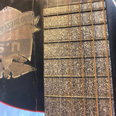 Supertone Lone Ranger Parlor Guitar 1930s Black | Reverb