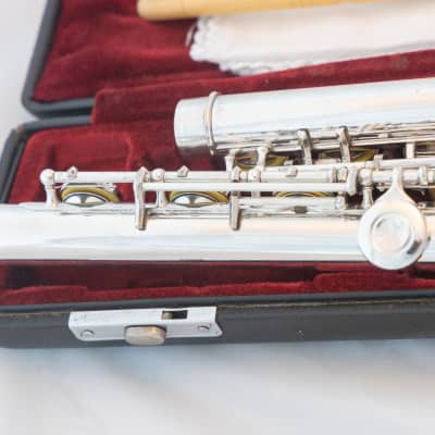 Yamaha YFL-481 II All Silver Intermediate Open-hole Flute *B-foot *Made in Japan *Cleaned& Serviced *New Pads image 10