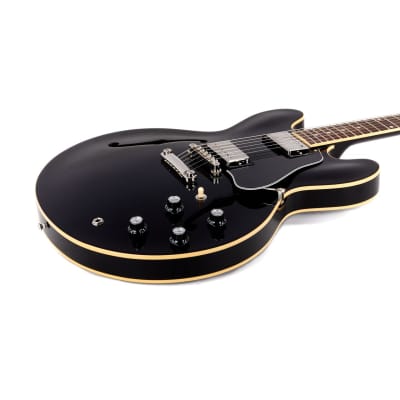 Gibson ES-335 Semi-Hollow Electric Guitar - Vintage Ebony image 6