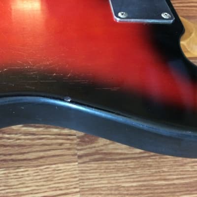 Vintage 1970s Memphis Mustang Electric Guitar Sunburst Mojo Sunburst Japan Fender image 10