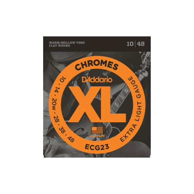Cuerdas Eléctrica D´Addario Chromes ECG23 10-48 Flatwound image 2