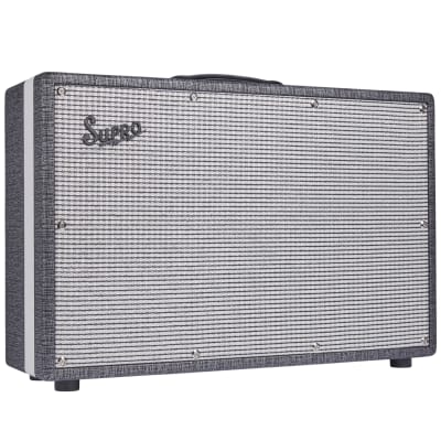 Supro 1799 Black Magic 2x12" Guitar Extension Speaker Cabinet
