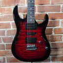 Used Ibanez GRX70 Electric Guitar Transparent Red