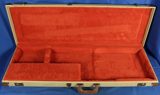 Fender Blonde Tolex & Orange Interior Jazzmaster Electric Guitar Hardshell Case 1960's image 1