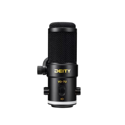 Deity VO-7U Microphone All Metal Dynamic Microphone Condenser Microphone for Podcasting, Recording, Live Streaming, Gaming Built-in 3.5mm Monitor Interface (with Desktop Tripod) image 2