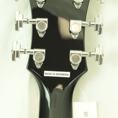 D'Angelico DAPDCSBKCTCB Premier DC Semi-Hollow Electric Guitar w/ Gig Bag, Black image 10