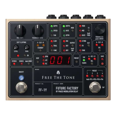 Free The Tone Future Factory FF-1Y-K Ken Signature Model Gold | Reverb