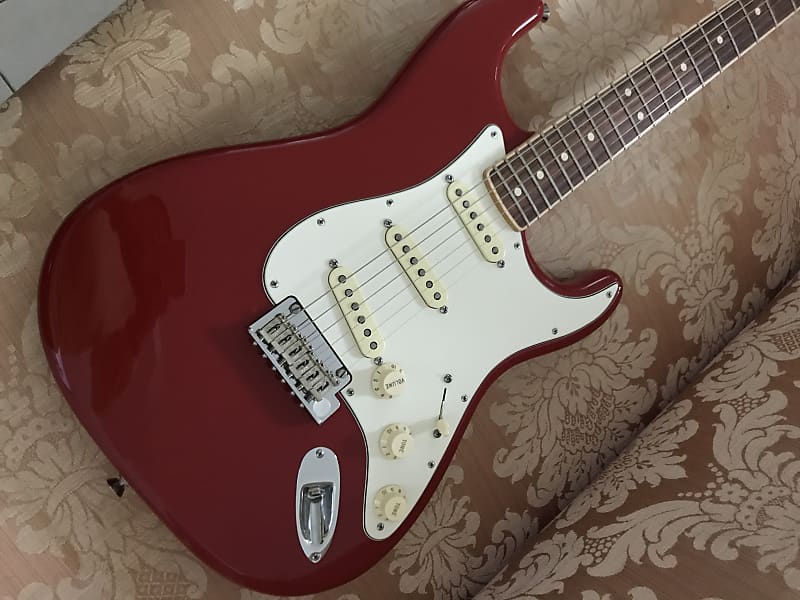 2014 Fender FSR Channel Bound Stratocaster Dakota Red | Reverb