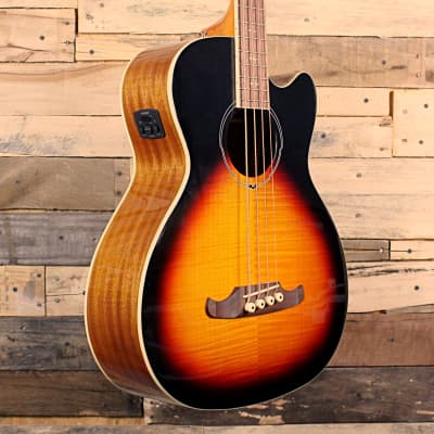 Fender FA-450CE 4-String Acoustic Bass (2021, 3-Tone Sunburst) image 3