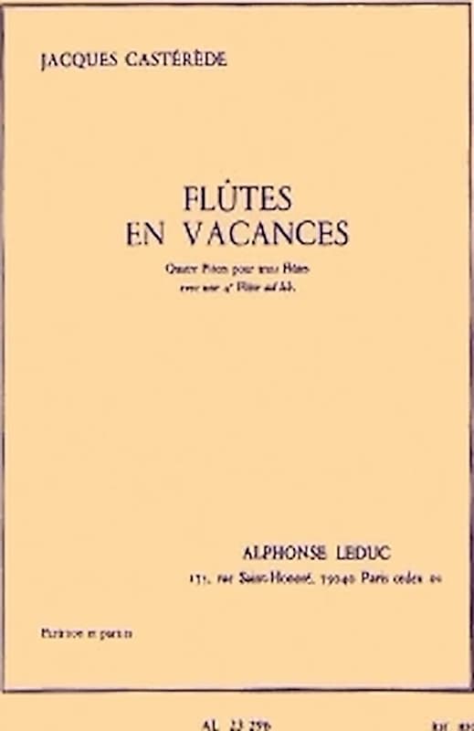 Jacques Casterede Flutes En Vacances Pour 3 Ou 4 Flutes Reverb