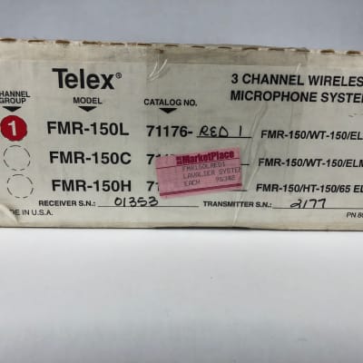 TELEX HT-150 Wireles Microphone with WT-150 Mic Transmitter and ELM-Series Lapel Mic image 3