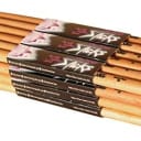On-Stage HW7A 12 Pairs of Hickory Drum Sticks (7A, Wood Tip)