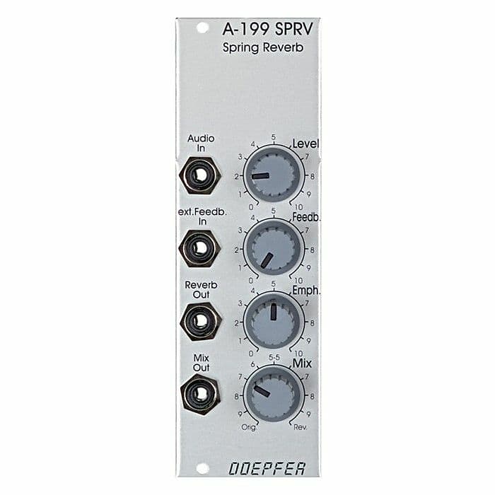 Doepfer A-199 SPRV Federhall Spring Reverb Module (silver) image 1