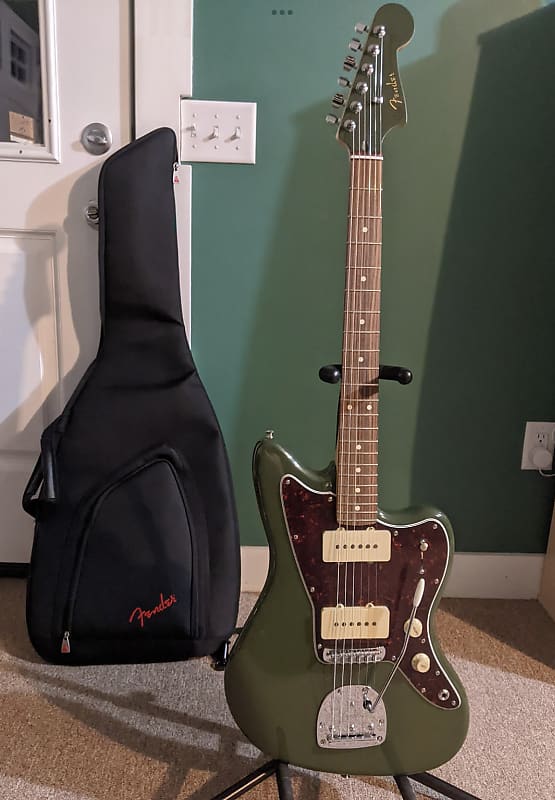 Fender Mex Jazzmaster Olive マスタリーブリッジ - メルカリ