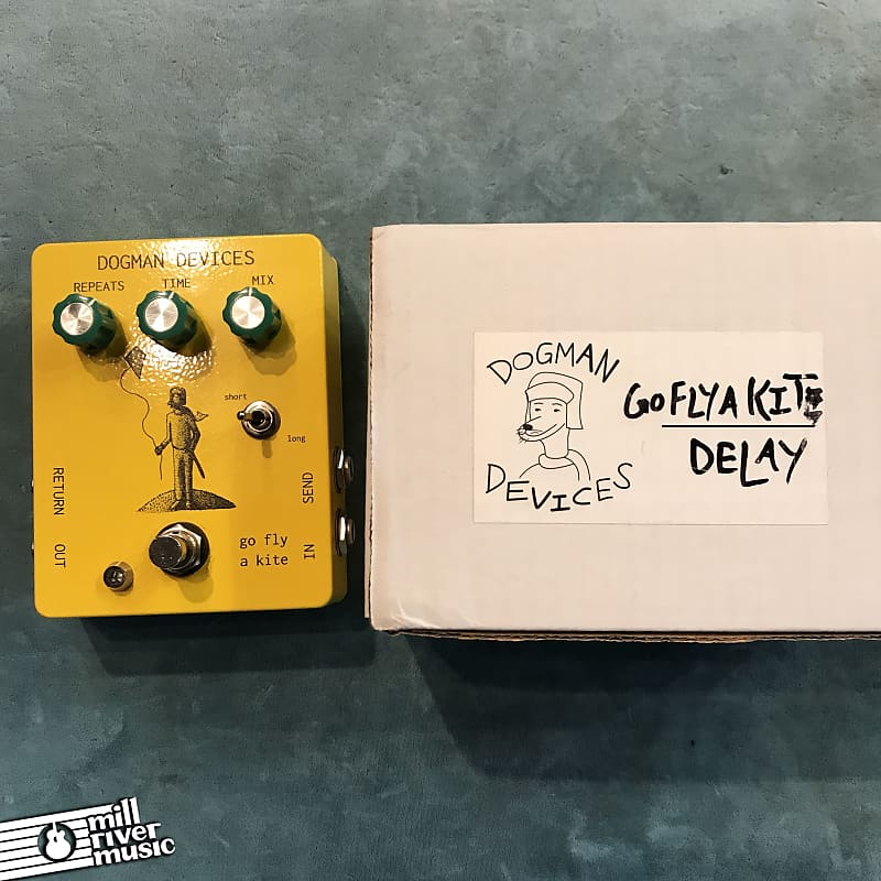 Dogman Devices Go Fly A Kite Delay Effects Pedal w/ Box