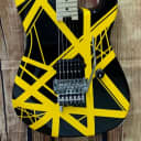 EVH Striped Series Electric Guitar Black with Yellow Stripes - DEMO - MIM