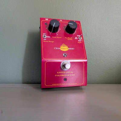 Reverb.com listing, price, conditions, and images for chandler-limited-little-devil-colored-boost-pedal