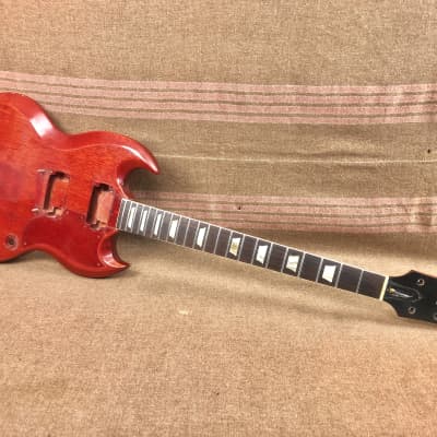 1962 Gibson Les Paul Standard SG Cherry Project Husk "Factory Renecked" 1960's image 1