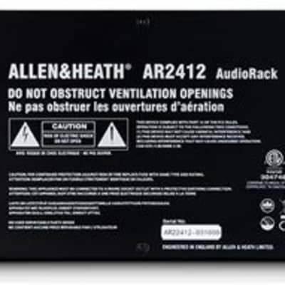 Allen And Heath AR2 2412 BLK Remote Stage Rack 24x12 for QU Series image 4