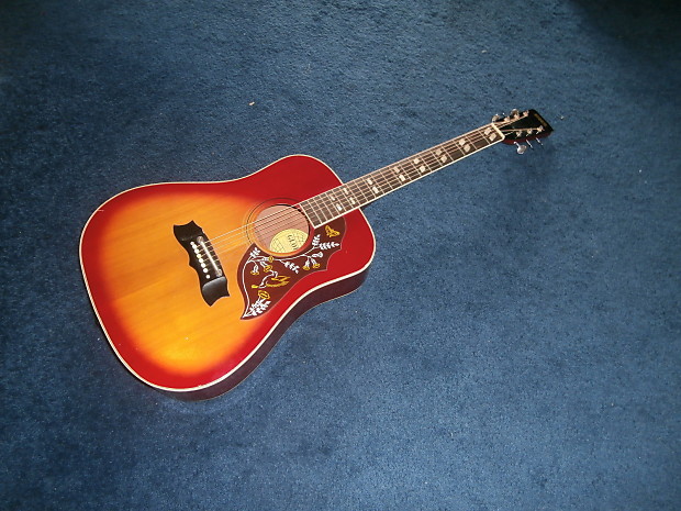 Vintage 1970 s Global Hummingbird Acoustic Guitar Project