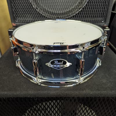 Like New! Pearl Export 5 1/2 X 14" Blue Sparkle Snare Drum - Looks Fantastic! - Sounds Really Good! image 1