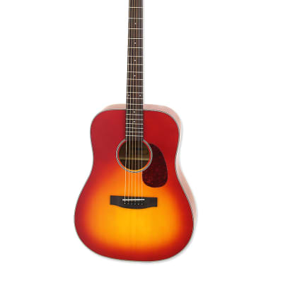 Aria ARIA-111-MTCS Vintage 100 Dreadnought, Cherry Burst, Spruce Top, New, Free Shipping image 2