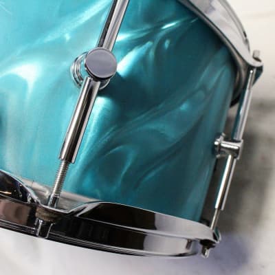 CANOPUS BR-1465 Birch Series Aqua Satin 14x6.5 CANOPUS Birch Snare