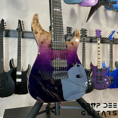 ESP E-II M-II 7 HT 7-String Electric Guitar w/ Case-Purple Natural Fade image 3