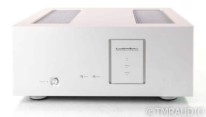 Luxman M-600A Stereo Power Amplifier; M600A; Silver (SOLD) image 1