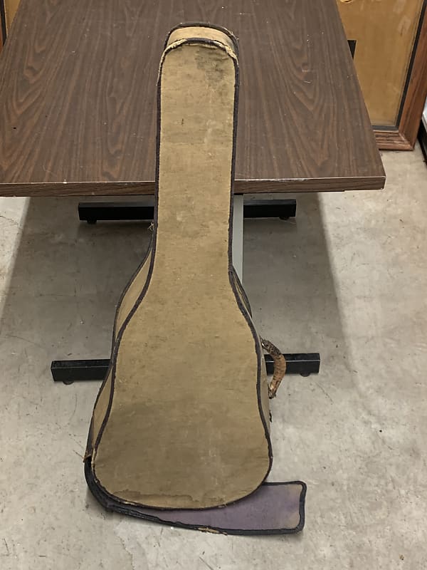 American  Rear Entry Guitar Canvas Travel case Trapdoor 1920’s Tan image 1