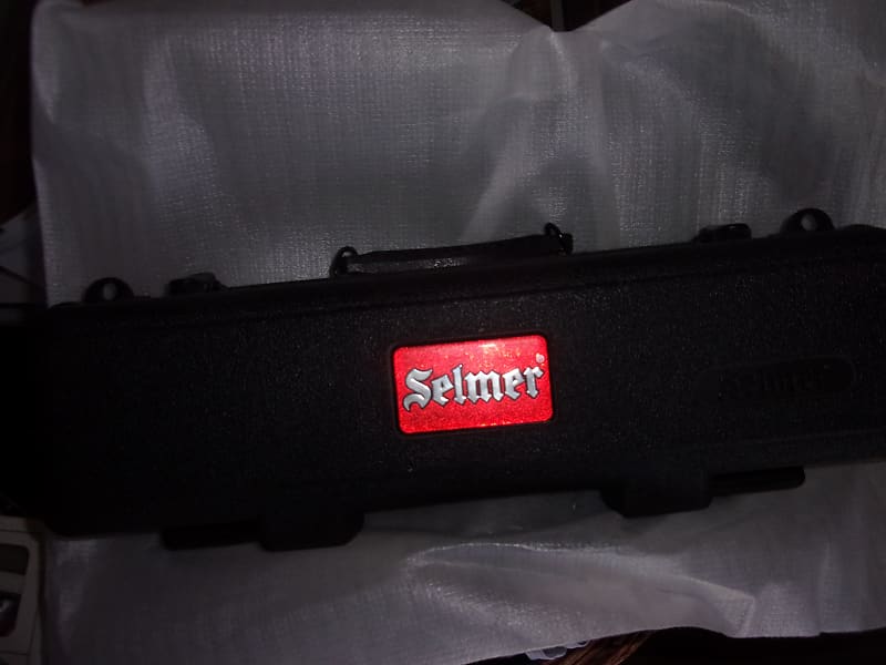 Selmer Flute Case only with blue lining NO Flute or shoulder strap is included. Black hard shell image 1