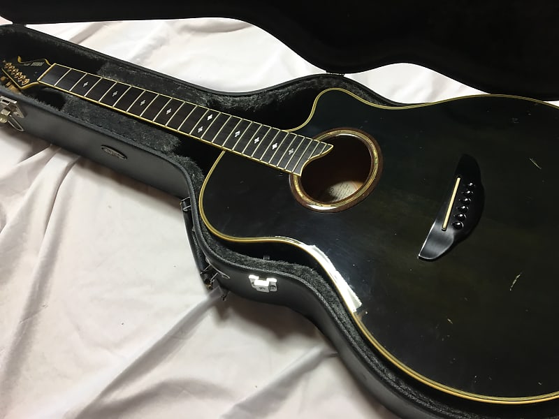 Yamaha Apx-10s Electric/Acoustic guitar black | Reverb