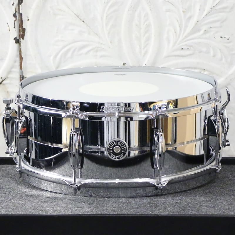 Gretsch  Brooklyn Chrome Steel Snare Drum 14X5.5in image 1