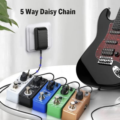 9V 2A Guitare Électrique Effet Pédale Alimentation Câble Chaîne Adaptateur  Plug Musical