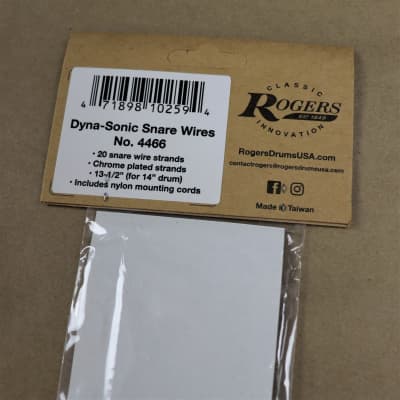 Rogers Dyna-Sonic 20-Strand Wires for 14" DynaSonic Snare Drum Rail System Chrome Genuine Part 4466 image 3