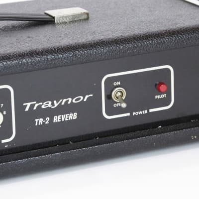 1971 Traynor TR-2 Spring Reverb Unit Vintage Solid State Black Tolex Amplifier FX Box Effect Yorkville Sound Amp Preamp Amplifier Tank image 9