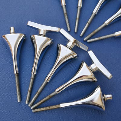 Sonor Phonic Lite Hilite Signature T-rods Tension Rods Claws Clawhooks Bass Drum Lot of 10 Vintage image 5
