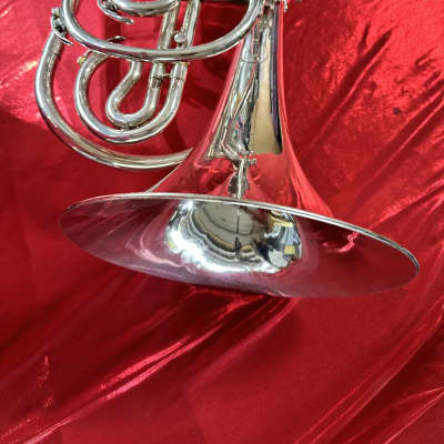 Yamaha YHR-302MS Marching Bb French Horn 2010s - Silver-Plated image 5