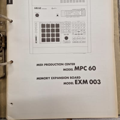 Akai MPC60 Service Manual & EXM 003