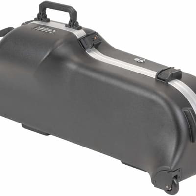 SKB Contoured Pro Universal Baritone Sax Hard Molded Case w/ Wheels image 4