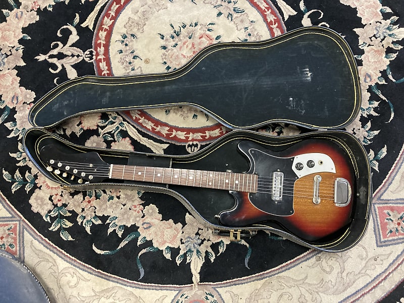 Teisco E-100 Del Rey 60's - Sunburst W/ Case | Reverb