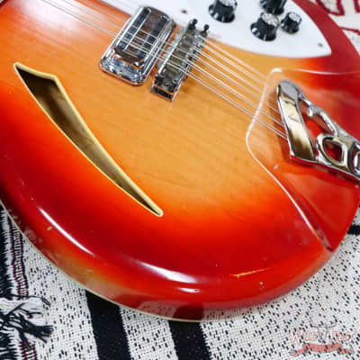 1965 Rickenbacker 360/12 Sunburst 12-String Semi-Hollow Body Guitar Owned by Joe Bonamassa image 9