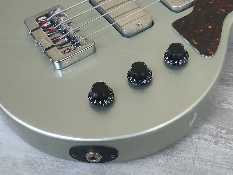 1997 Greco Japan LGB-700 Les Paul Bass (Metallic Silver) | Reverb