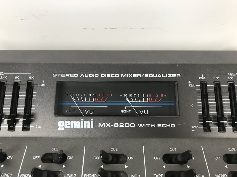 Gemini MX-8200 With Echo 80s Stereo Audio Disco | Reverb