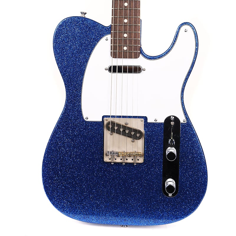 Crook T-Style Guitar Blue Sparkle Used image 1