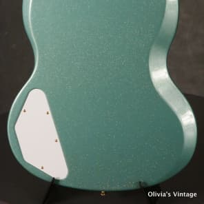 RARE 2010 Gibson Custom Shop SG/Les Paul Custom reissue INVERNESS GREEN SPARKLE image 23