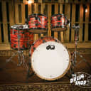 UDED DW Collector's Jazz Series Cherry/Gumwood Tiger Oyster FinishPly so# 1006046 (video demo)