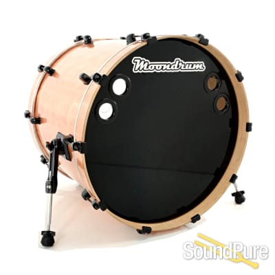 Moondrum 6pc Custom Maple Drum Set Copper/Black - Used image 2
