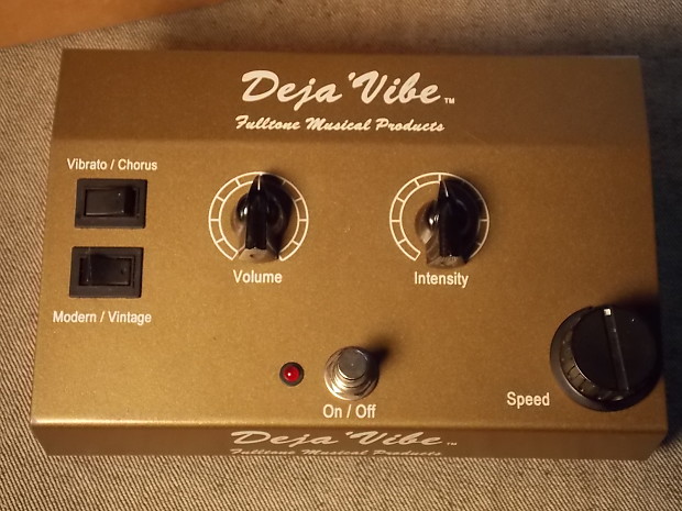 Vintage Gold Box Fulltone Deja vibe A/C Powered (Very Rare) EARLY & SIGNED  w/BOX